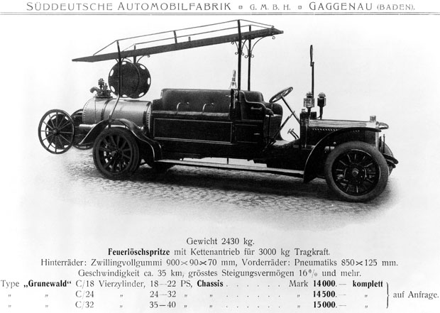 SAG Feuerlösch-Gasspritze Typ Grunewald