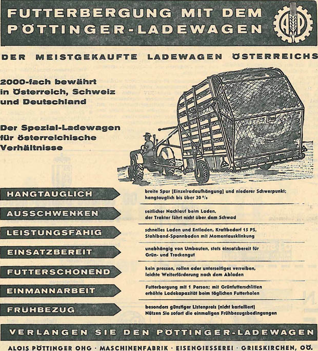 Ladewagen Poettinger Pionier