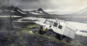 Der Unimog U 4000 im isländischen Hochland