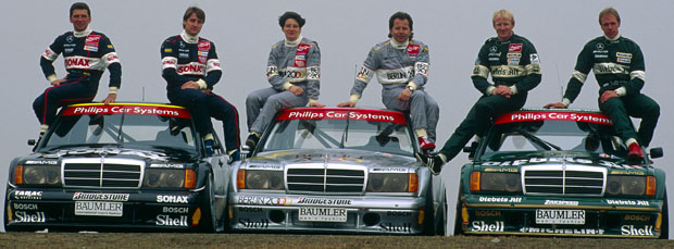 DTM, Fotoshooting Mercedes-DTM-Fahrer, Hockenheimring, 23.03.1993
